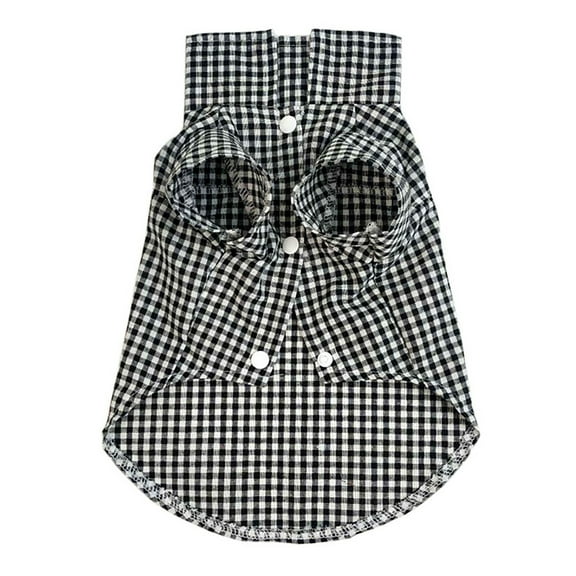 Stylish Plaid Dog Shirt for Small Breed Comfortable and Handsome Pet Fashion Apparel with Soft Fabric Design