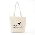 thumbnail image 6 of CafePress - Funny Llama Tote Bag - Unisex Canvas Tote Bag, Beige, 1-Piece, 6 of 7
