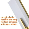 thumbnail image 3 of Claxy 15" Brass Gold Wall Sconce with Tube Acrylic Shade, 3 of 7