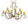 thumbnail image 7 of Meyda Tiffany 154997 Clifton 10 Light 48" Wide Taper Candle Style Chandelier, 7 of 7