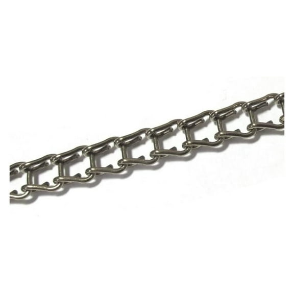 Ladder Chain 5ft - Silver Plated Stainless Steel Decorative Chain 1/4" Width - Brass Plated for Hanging Stained Glass, Crafts, & Heavier Projects