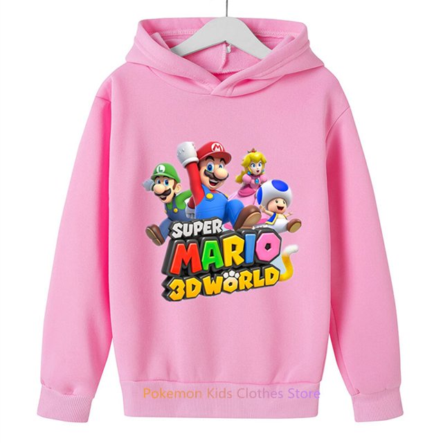 Suéter con estampado de Super Mario Bros para niños, ropa de otoño para bebés, jersey para niños y niñas de 3 a 12 años qym unisex