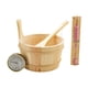 thumbnail image 1 of Cubo Y Cucharón de Madera para Sauna, Accesorios de Baño Portátiles para Hoteles, Spas Domésticos, 1 of 9