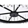 thumbnail image 6 of Maklaine Contemporary 36" Round Iron Crystal Chandelier Light in Black, 6 of 8