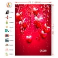 thumbnail image 2 of GreenDecor 5x7ft Valentine's Day Photo Backdrops Studio Red Heart Photography Backdrop Background Studio Props, 2 of 4