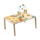 thumbnail image 3 of Mesa de juego de mesa de actividades de madera, aprendizaje temprano, 8 en 1 clasificador de forma de juguete sensorial para niños para niños regalos, 3 of 9