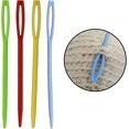 thumbnail image 3 of 48 agujas de coser de plástico de ojo grande de 2,7" para hilo y cordones de seguridad, 3 of 5
