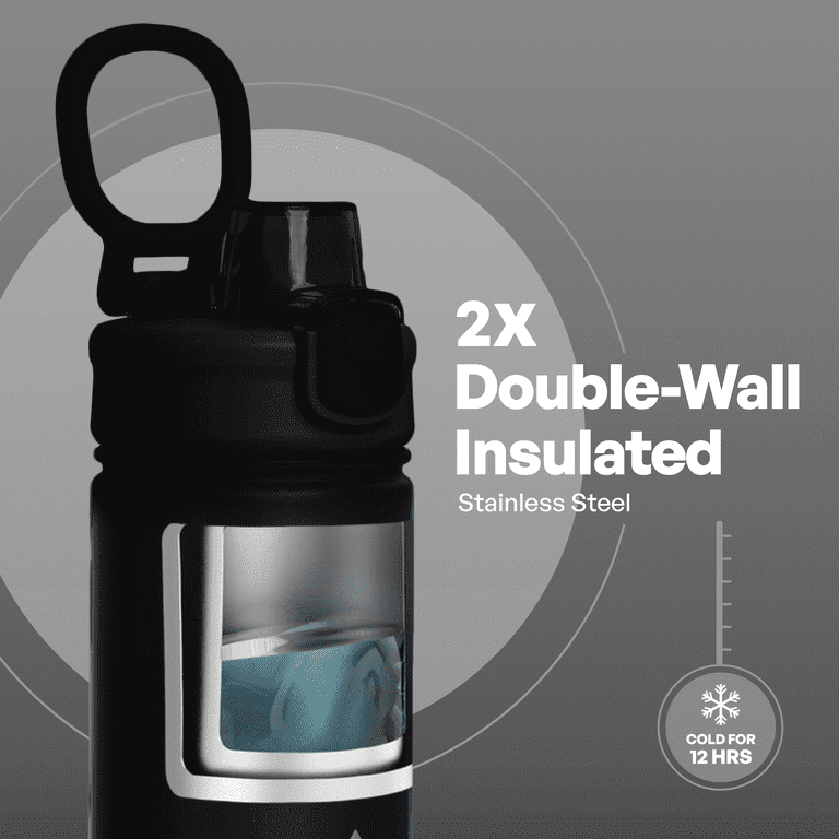 TAL Stainless Steel Ranger Push Water Bottle, Black photo 4