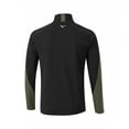 thumbnail image 2 of Mizuno Winter Breeze 1/4 Zip Olive - M, 2 of 2