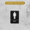 thumbnail image 3 of OUNONA Handmade Small Bathroom Sign, Cute and Funny Self-Adhesive Acrylic Restroom Sign for Men, and Easy to Install, 3 of 8
