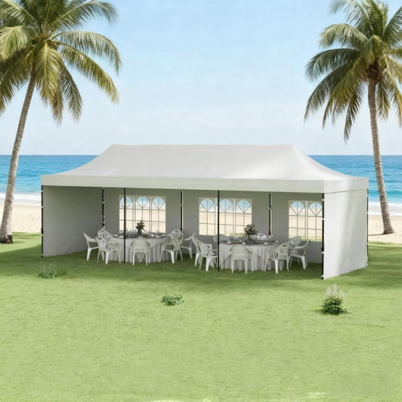 Miekor Furniture Pop Up Canopy Tent with Carry Bag and Sand Bags for Parties No.2899