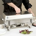 thumbnail image 6 of Winco C-4080 - 8 Quart Full-Size Stainless Steel Chafer W/Folding Stand, 6 of 6