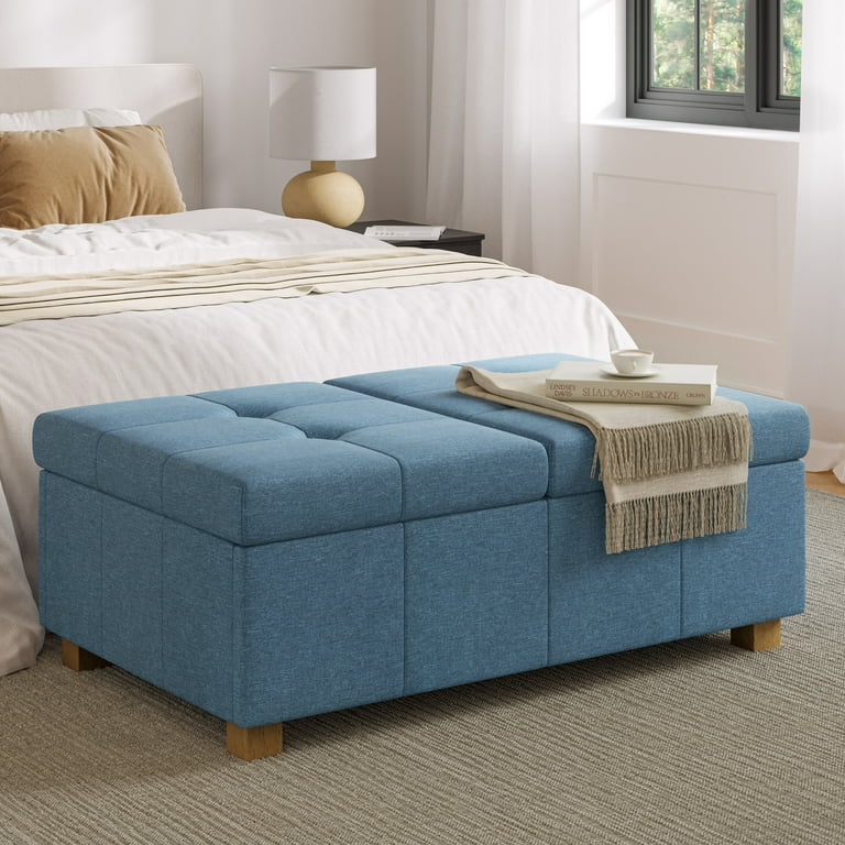 Double ottoman storage box discount