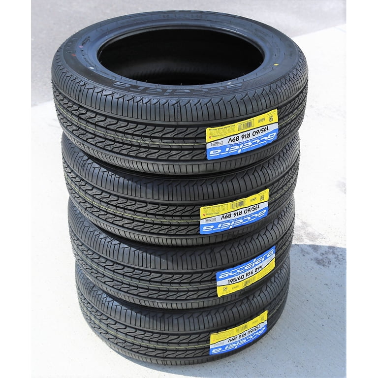 Accelera Eco Plush 195/60R16 89V (OWL) A/S All Season Tire Fits