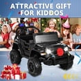 thumbnail image 6 of ANPOO 12V Kids Powered Ride on Truck Car with Parent Remote Control, Electric Battery Powered Ride on Toys w/ 3-Speed, Suspension, LED Lights, Music, Bluetooth, MP3, 6 of 10