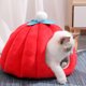 thumbnail image 1 of Cama para mascotas con forma de calabaza de otoño y color rojo navideño, cama para gatos Pet Villa, cama para perros, cama para perros extraíble y lavable, cama cálida para gatos para el Akmoler, 1 of 6