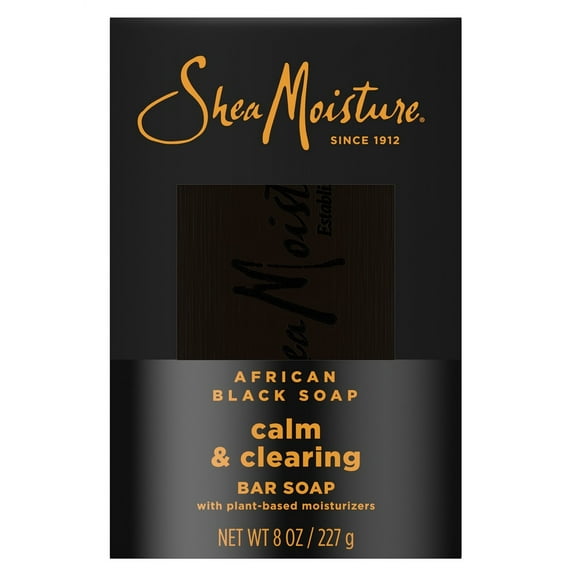 Shea Moisture Soap 8oz Bar African Black With Shea Butter (Pack of 3)