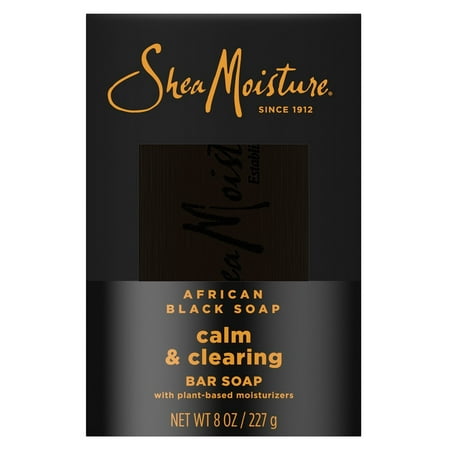 Shea Moisture Soap 8oz Bar African Black With Shea Butter (Pack of 3)