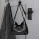thumbnail image 5 of Elegante bolso de hombro PU suave para mujer, bolso de trabajo, bolso con correa ajustable de múltiples capas, bolsos y Negro Hugo Bolso monedero, 5 of 10