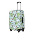 thumbnail image 2 of Haiem Cute Floral Frog Luggage Cover Printed Suitcase Covers for Luggage Elastic Washable Suitcase Protector Fits 18-32 Inch Luggage-Small, 2 of 9