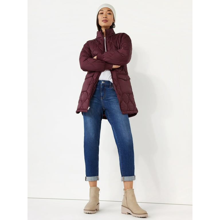 Time and Tru Women s Onion Belted Barn Coat Sizes XS 3X Walmart