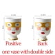 thumbnail image 1 of Florero de mesa mate con cabeza de niña pequeña, cara de mujer, máscara de ojo dorado, arreglo de flores, maceta de escritorio de boca grande, botella decorativa para el hogar Adepaton 2028221, 1 of 9