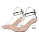 thumbnail image 2 of High Heels Sandals For Women Stylish Transparent Heel Elegant Design Party Casual Wear Beige Size 36 1 Pair, 2 of 4