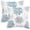 Smoke Blue Grey, variant on Throw Pillow Covers Decorative 20 X 20 Inches Pack of 2 Cozy Fleece Two-Tone Blooming Flowers Decorative Cushion Cases for Couch Bed Sofa Farmhouse Decoration Smoke Blue Grey