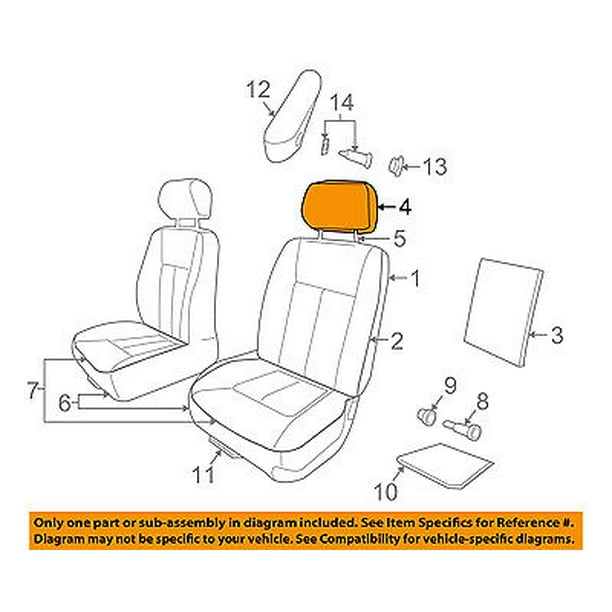 CHRYSLER OEM Front SeatHeadrest Head Rest 1FW521J3AA