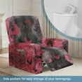 thumbnail image 3 of Xixirimido Retro Maple Leaf Pattern Recliner Slipcovers 4 Pieces Stretch Lazyboy Recliner Chair Cover Non Slip Recliner Couch Covers with Storage Pockets Furniture Protector, 3 of 8
