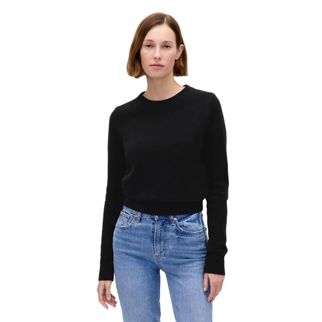 Suéter GAP Cashsoft cuello redondo negro XL