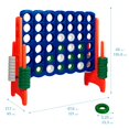 thumbnail image 2 of Giant Game ECR4Kids Jumbo 4-to-Score azul/naranja para exteriores, 2 of 9