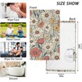 thumbnail image 3 of SKYSONIC Towels Set of 2 Vintage Flowers Print for Bathroom Kitchen Travel 16×28 inch, Cotton Bath Towels Lightweight Quickdry for Bathroom Ktichen Travel SPA Gym, 3 of 7