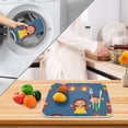 thumbnail image 6 of New Year Design Children Dish Drying Mat for Kitchen, Quick Drying Absorbent Soft Durable 16" x 18", 6 of 10