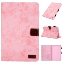 Samsung Galaxy Tab A7 Lite Case - Dteck Folio PU Leather Smart Case Cover with Auto Wake/Sleep & Card Slots Compatible with Samsung Galaxy Tab A7 Lite 8.7 inch 2021 SM-T220 / T225, Pink