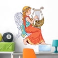 thumbnail image 1 of Angel Girl Playing Lyre Wall Decal Wallmonkeys Peel and Stick Graphic (36 in H x 31 in W) WM503014, 1 of 4