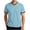 Light Blue, variant on Antinious Men Sport Outdoors Print Short Sleeve V-Neck Summer Pullover Casual Blouse