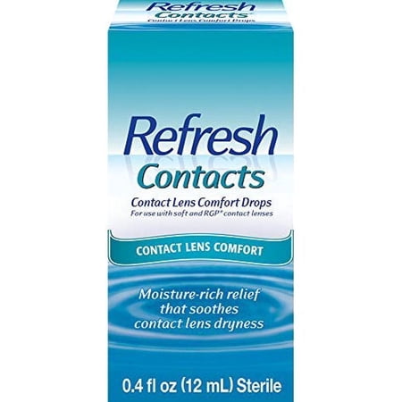 Refresh Contacts Contact Lens Comfort Drops, 0.4 fl oz (12mL) Sterile