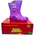 thumbnail image 2 of Botas de Lluvia para Niña, Antiderrapantes y Antideslizantes, Impermeable, Ideal para Zapatos Niña Moradas Modelo 4085 (Morado, Sistema tallas calzado JP, Niño (2-5 años), Mujer, Medición, 17.0 cm), 2 of 4