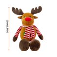 thumbnail image 2 of Cute Deer Santa Snowman Plush Toy PP Cotton Soft Stuffed Decoration for Kids Birthday Christmas Gift, 2 of 8