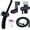 Matte Black, variant on Handheld Bidet Sprayer Combo Set for Toilet, Portable Bathroom Bidet Seat Attachment, 2 Way Installation Hang or Wall-Mount Shattaf Kit for Women with Brass T-Valve Explosion-Proof Hose Chrome