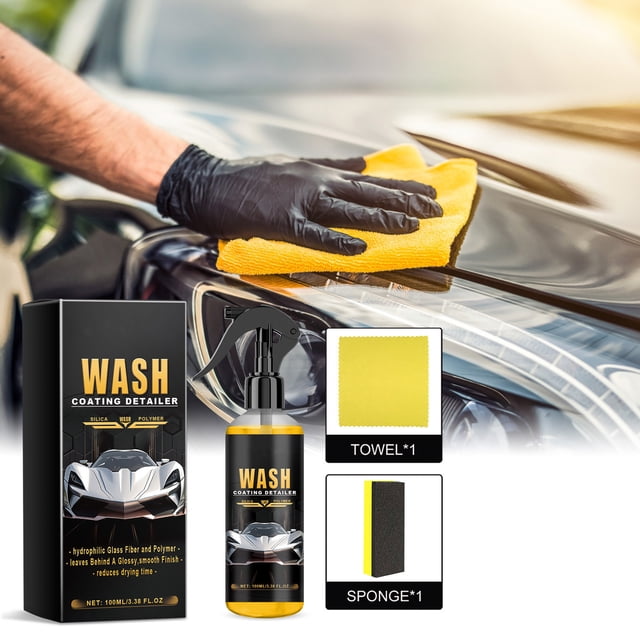 BAOPAI Advanced 3-in-1 Car Cleaner Spray with Nanotechnology for Scratch Removal Paint Protection and Gloss Restoration Multi-Purpose Auto Detailing Solution 3.4 fl oz