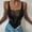 Black, variant on Leesechin Bodysuits for Women Sexy Summer Cut Out Sleeveless Tight-Fitting Party Playsuits Clubwear