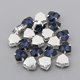 thumbnail image 2 of Piezas de Cristal Rhinestones Sunnimix 20 Piezas para Decoración de Zapatos Azul Profundo, 2 of 8