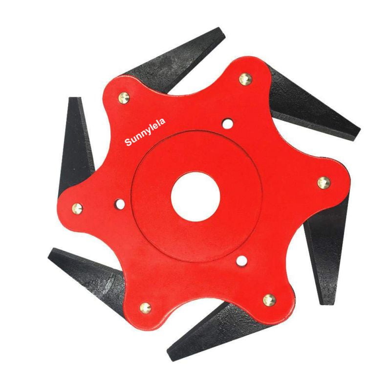 6 Steel Blades Razors 65Mn Lawn Mower Trimmer Head Grass Weed Eater Brush Cutter