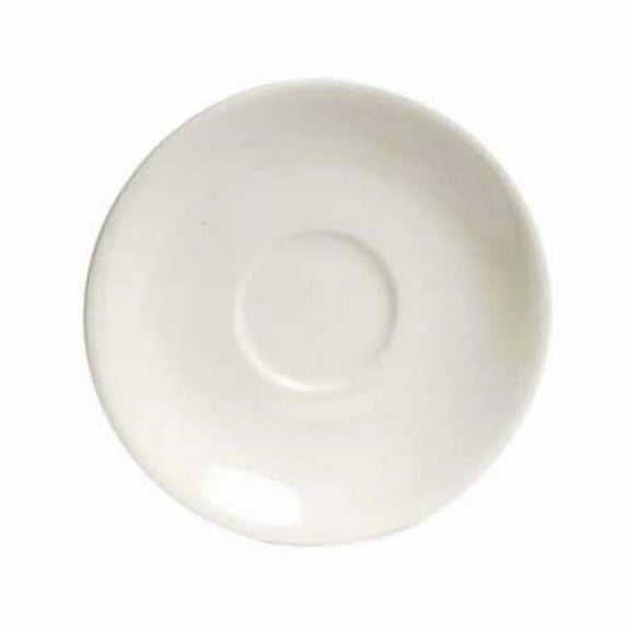 Reno 5.5 in. Wide Rim Plate - White Porcelain  - 3 Dozen