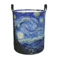 thumbnail image 6 of Lsque The Starry Night pattern Laundry Hamper Basket, Tall Woven Rope Hamper Basket for Clothes, Lightweight Storage Basket, Collapsible Waterproof-Medium, 6 of 8
