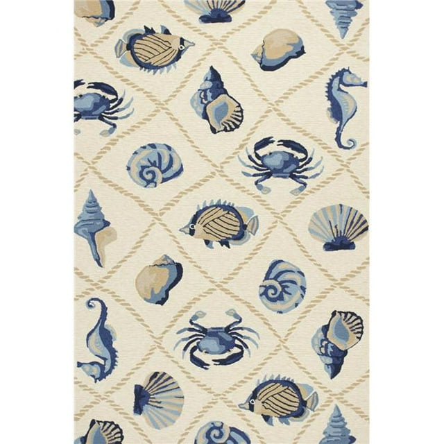 HomeRoots 353300 2 ft. x 3 ft. UV-Treated Polypropylene Sand Area Rug