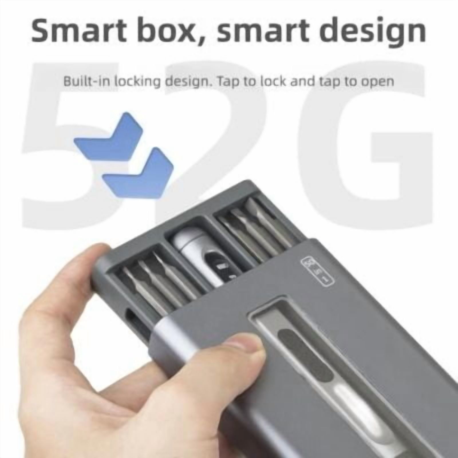 50-in-1 Mini wireless Electric Screwdriver Set 48 Magnetic Bits, LED, Pry Bar & Tweezers Max 3.5 N.m Torque Multi-Function Repair Kit for Smartphones, Laptops, Cameras to Glasses, Toy & More