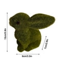 thumbnail image 3 of Kokovifyves Easter Decorations for The Home Clearance Grass Easter Furry Flocked Bunny Miniatures Standing Moss Garden, 3 of 9